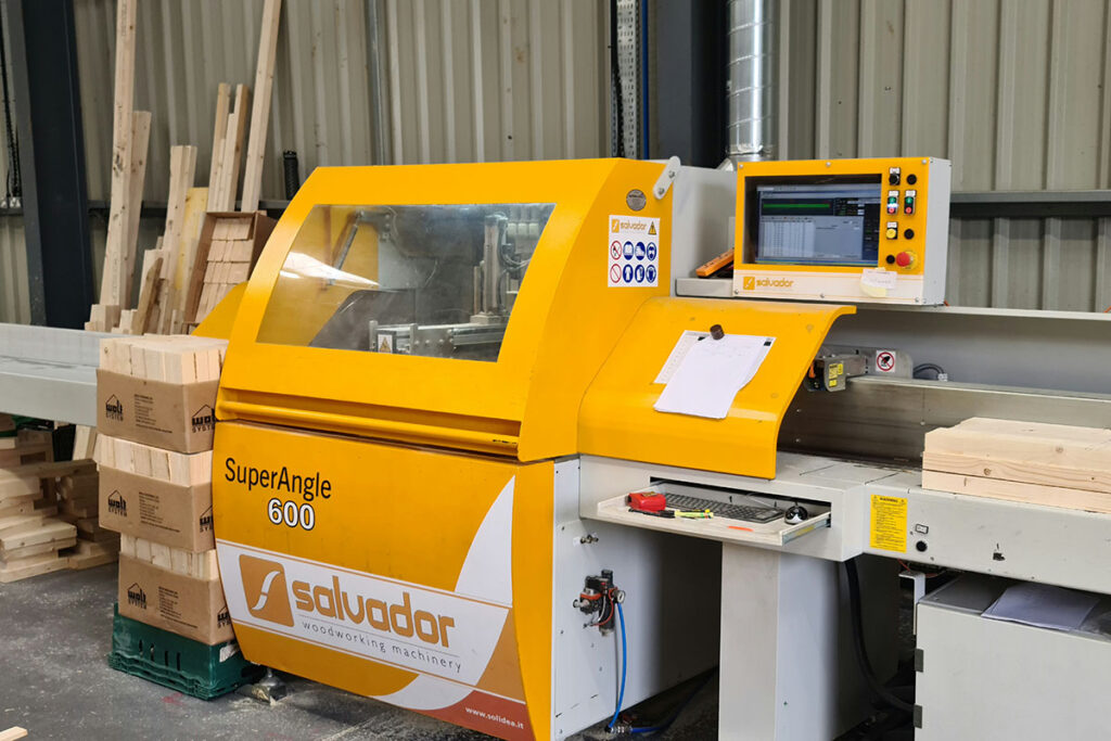 UK timber frame manufacturer Woodworking machinery used by Merronbrook timber frame manufacturer