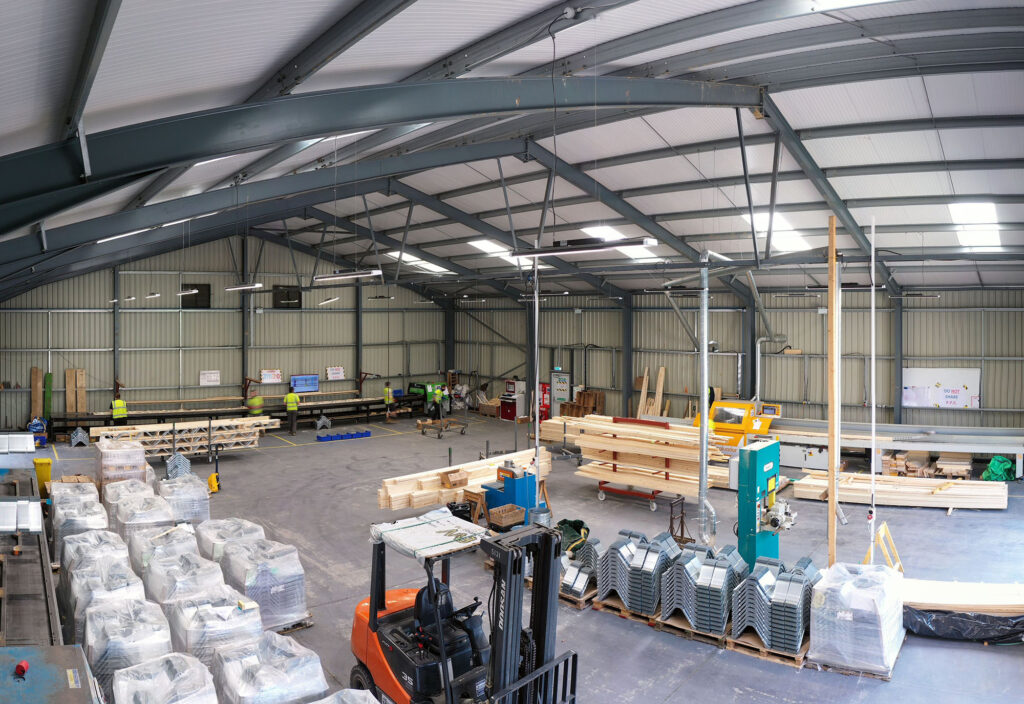 Easi-Joist factory Merronbrook Hampshire Easi-Joist manufacturing facility Hampshire UK