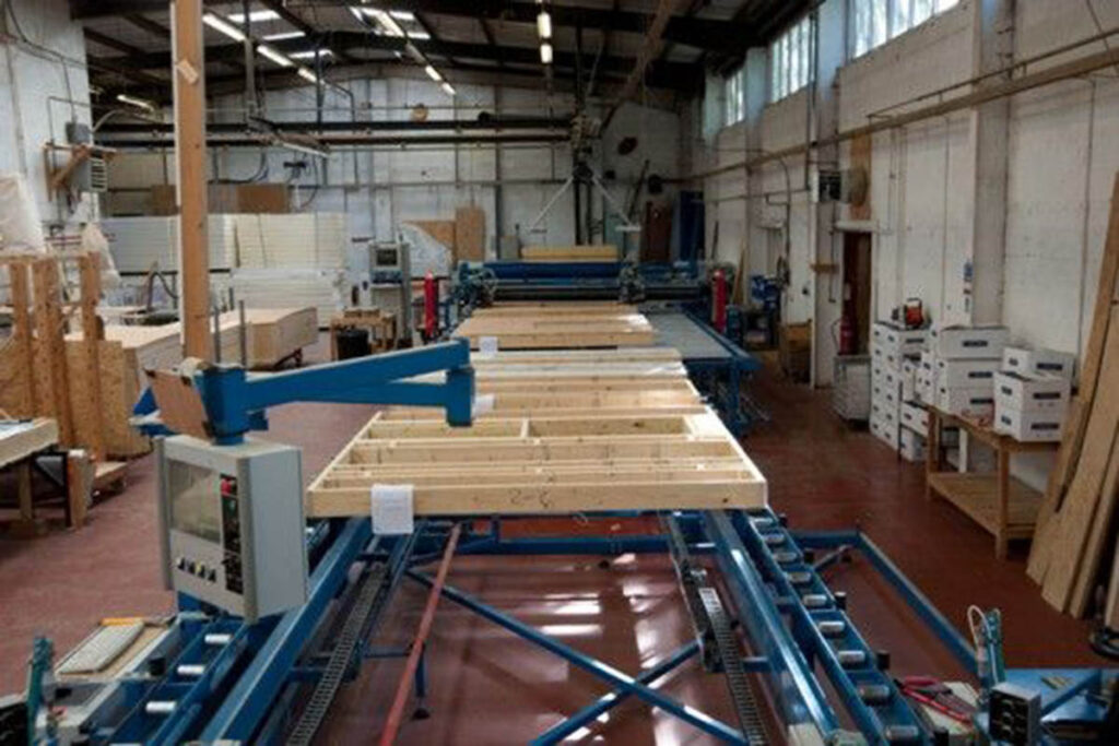 Merronbrook timber frame manufacturing facility in Hampshire UK