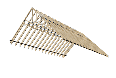 trussed rafters timber frame building