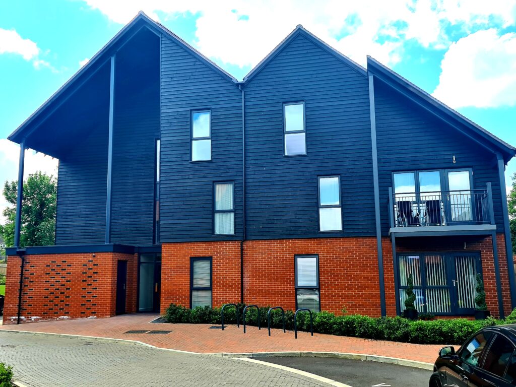Timber Frame Construction A picture of timber frame house which is great for sustainability and construction quality